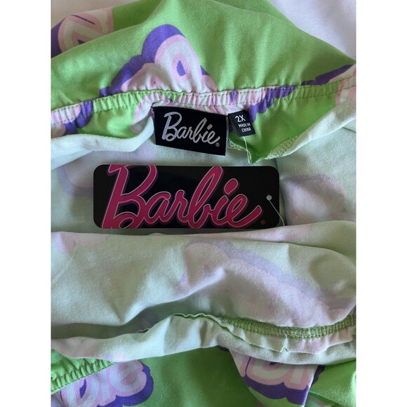 Barbie Logo Skirt Size 2x Pink / Green Cosplay Costume NWT - Picture 5 of 5